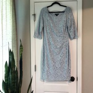 Ralph Lauren Powder Blue Lace Dress